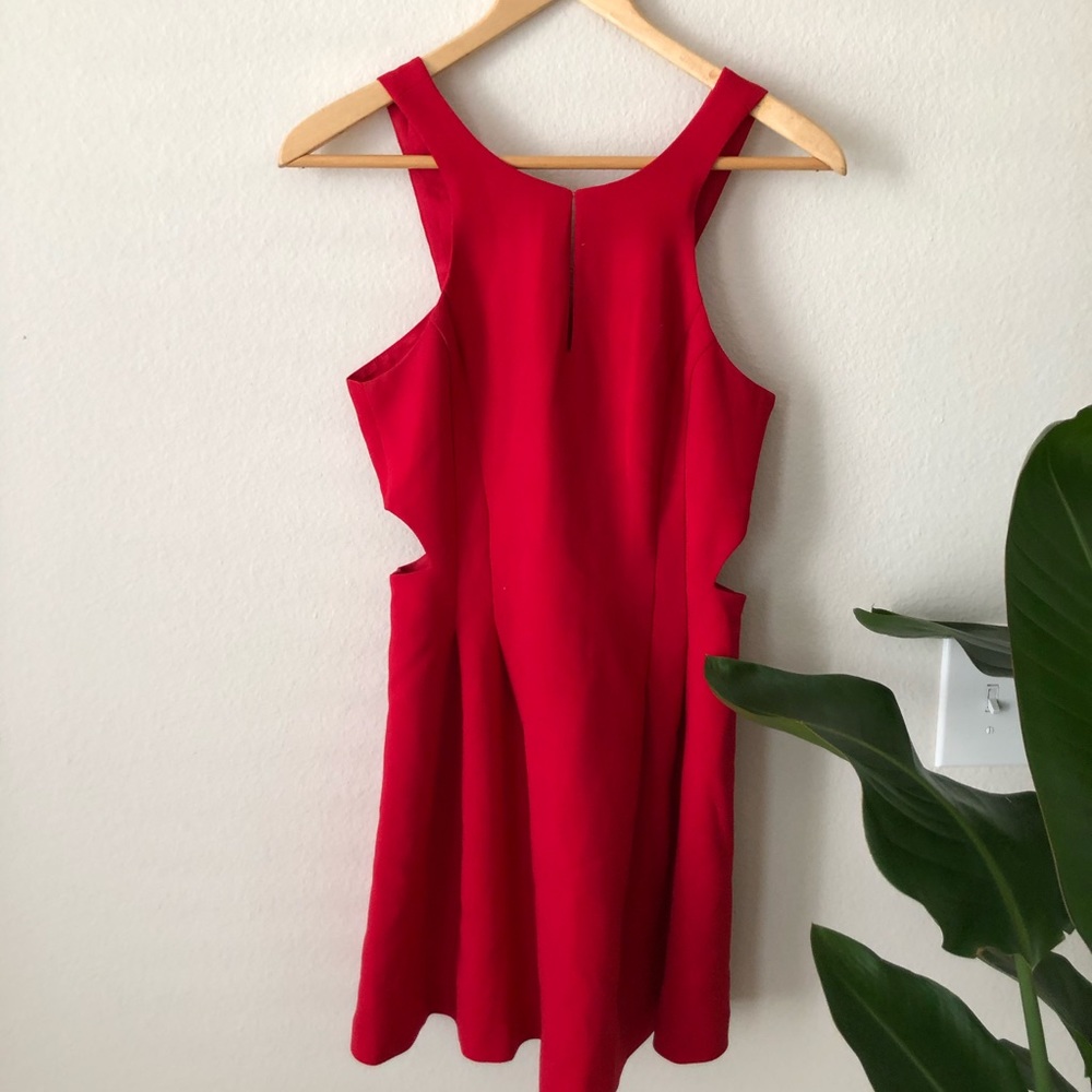 BCBGeneration Red Cutout Dress Size 4